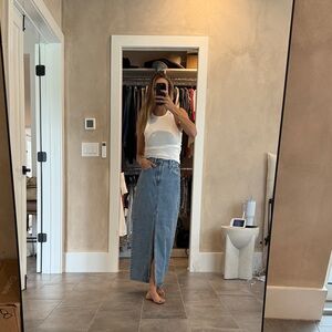 Target Blue Denim Maxi Skirt
